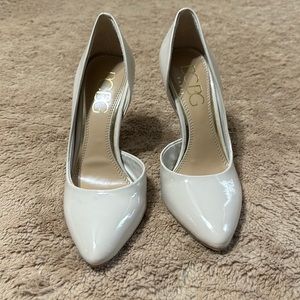 Patton Leather Nude Heels